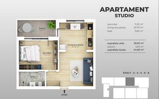 Apartament 2 camere, gata de mutare, zona Postalionului, Sector 4 - Poză 7