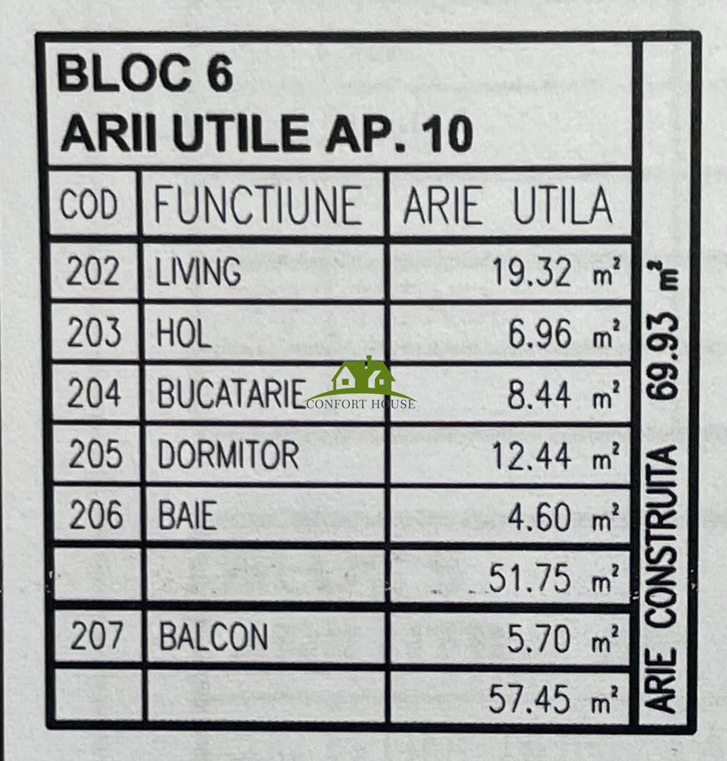 Apartament 2 camere, bloc nou, P+3, Ap.10, Et.2, Bl.6 - CP2462247 - Poză 7