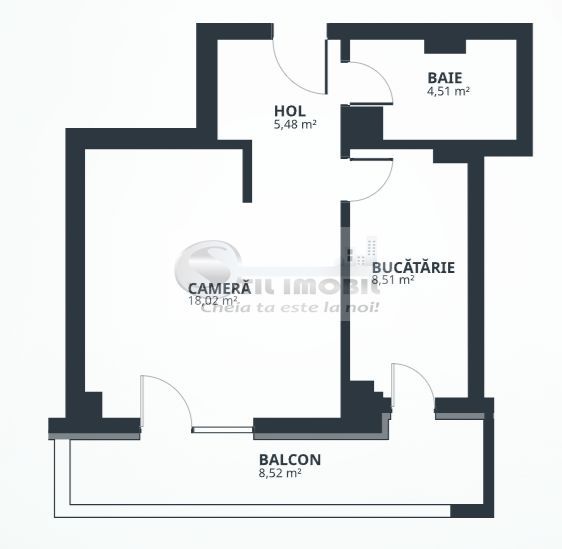 Apartament cu 1 camera, 46 mp in Bloc Nou, Tatarasi - 90100 euro - Poză 5