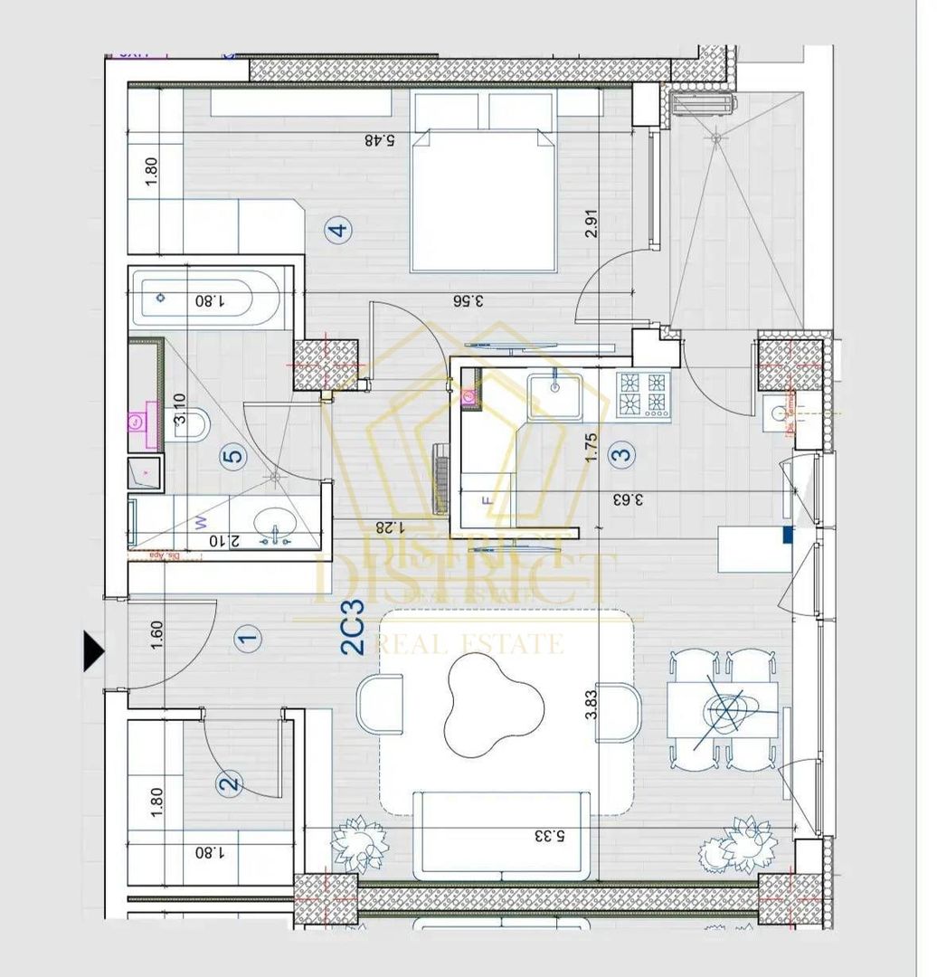 Apartament superb cu 2 camere  | Torontalului | XCity | 0% Comision - Poză 6