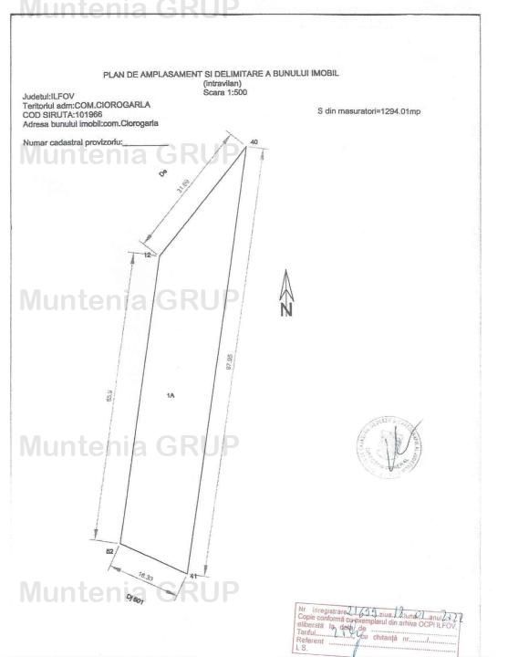 CIOROGARLA - langa Hanul Imparatilor, 1.294 mp. teren cu acces din DJ601 - Poză 5