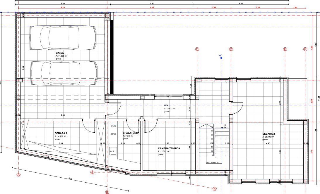 Vilă cu 5 camere zonă aproape de pădure cartier Făget - Schiță 12