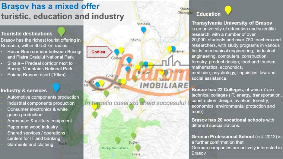 Codlea teren constructii industriale sau logistice 8 ha pana la 24 Ha - Poză 2