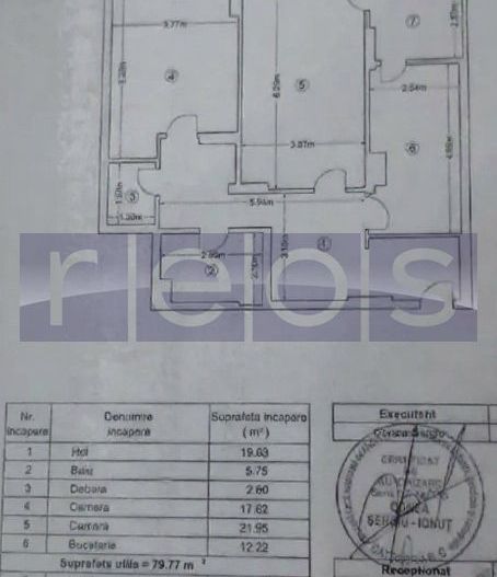 DE VANZARE 2 CAMERE - BUCATARIE SPATIOASA- PRELUNGIREA GHENCEA-PARCARE - Schiță 9