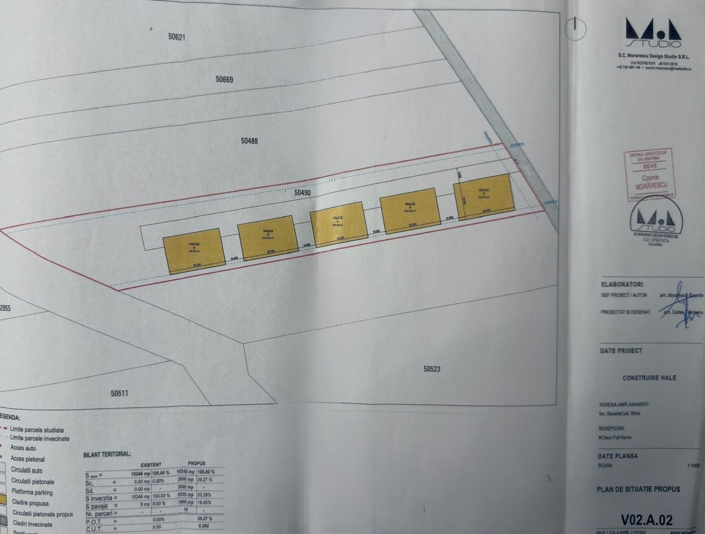 Teren intrav. 10200mp dest. industriala zona CocaCola Sacadat- 5eur/mp - Poză 1