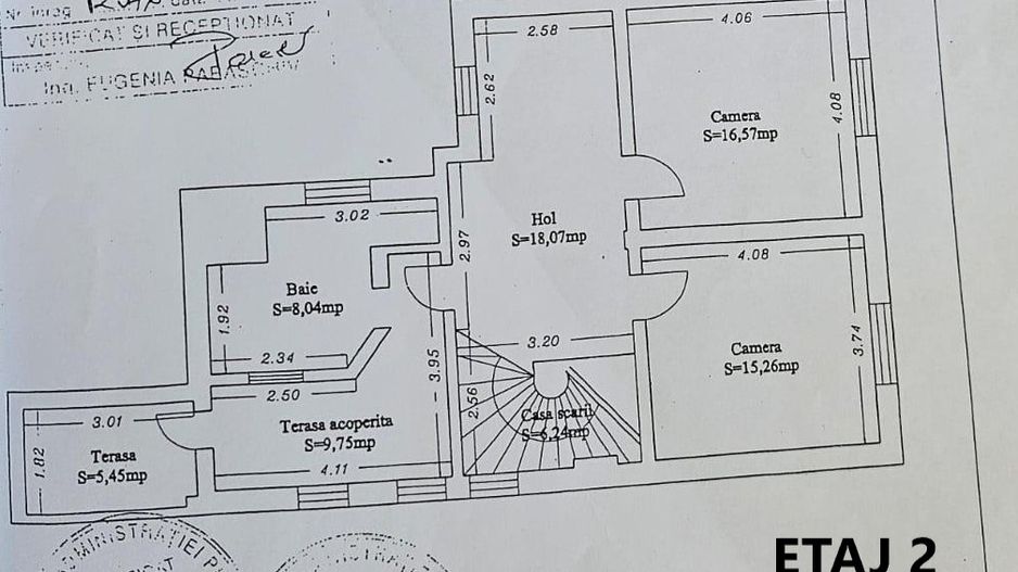 Apartament 3 camere tip duplex | 167 mp | Ultracentral | Plaja Modern - Schiță 15