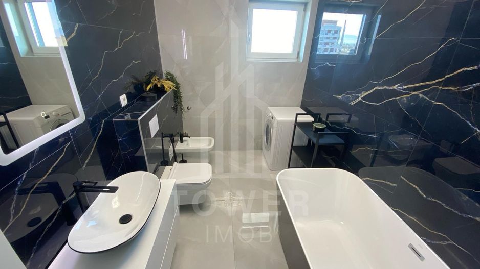 Penthouse de închiriat 3 camere, terasa 110mp, jacuzzi | Nord - Poză 8