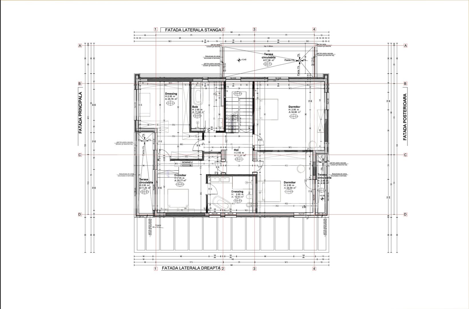Vânzare, vilă, 2 nivele, 6 camere, zona Pipera, București - Schiță 15