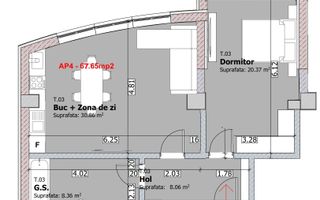 Apartament cu 2 camere, etaj 1, bloc NOU, VASLUI zona NORD, plata în RATE; - Poză 8