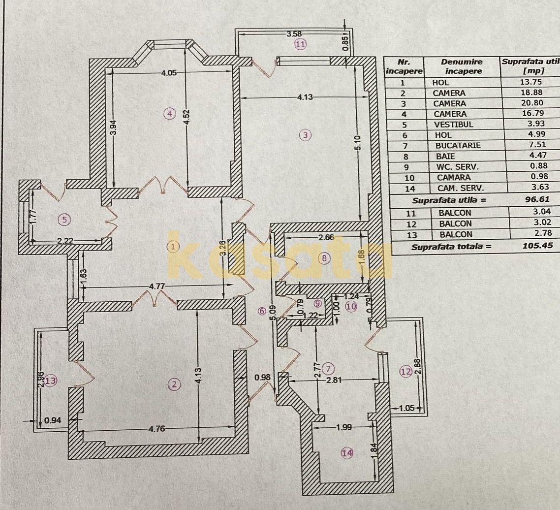 APARTAMENT IN VILA INTERBELICA | UNIRII | ETAJ 1 |READY TO MOVE - Schiță 23