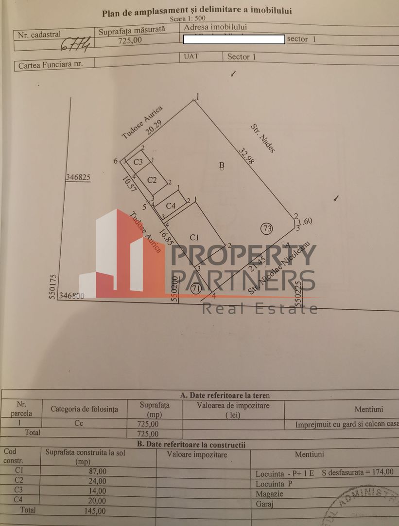 Casa  sector 1 | Straulesti | Teren 725 mp - Schiță 13