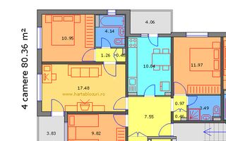 Apartament 4 camere de vanzare Crângași - Poză 27