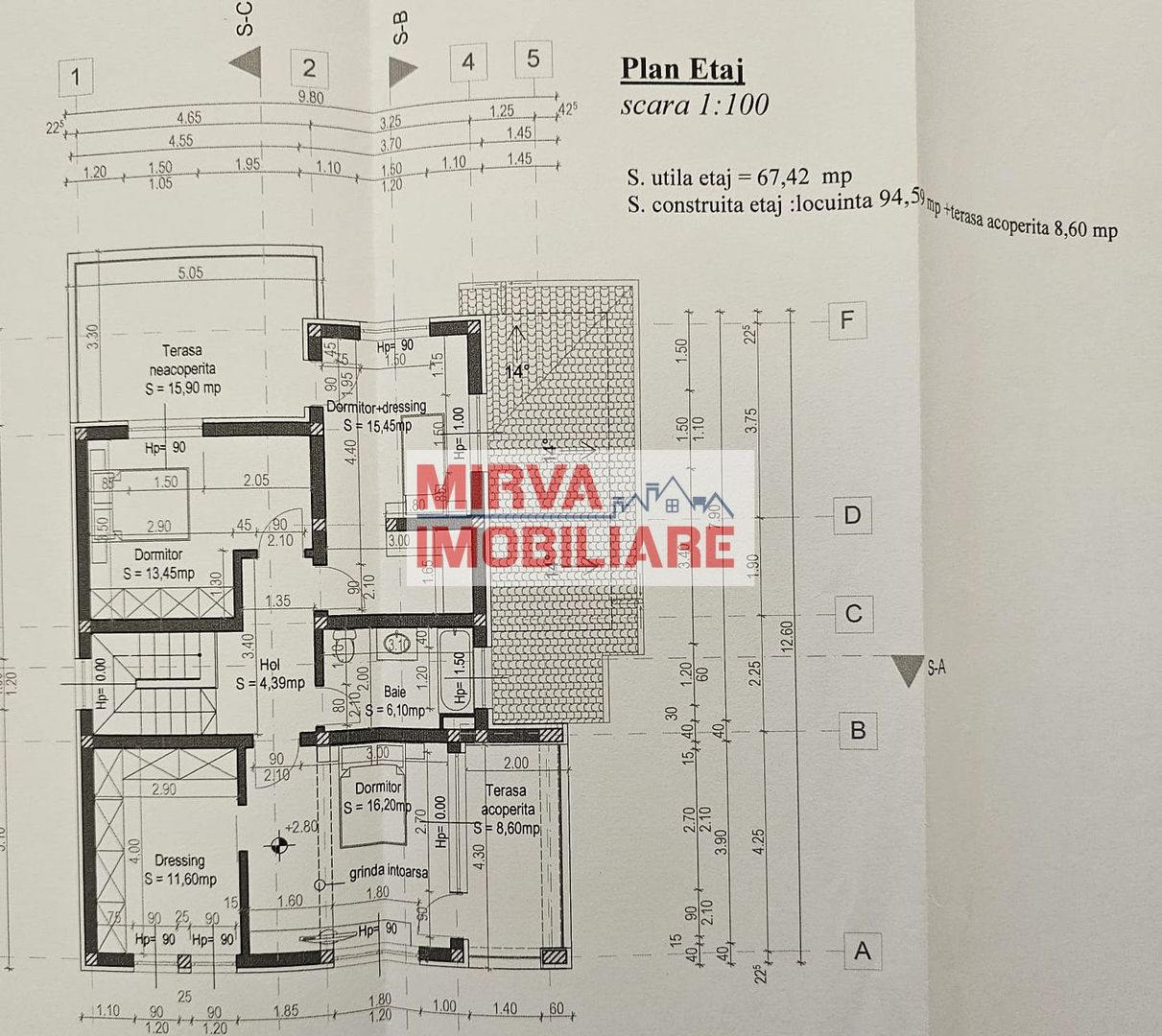 🏡 Vilă luminoasă, 4 camere, cu teren generos – Com. Plopu - Schiță 62