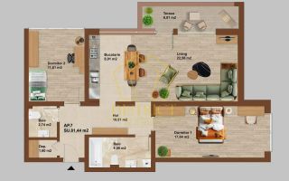 0% COMISION Apartamente cu 3 camere, iulie 2026 | Buziasului - Poză 7