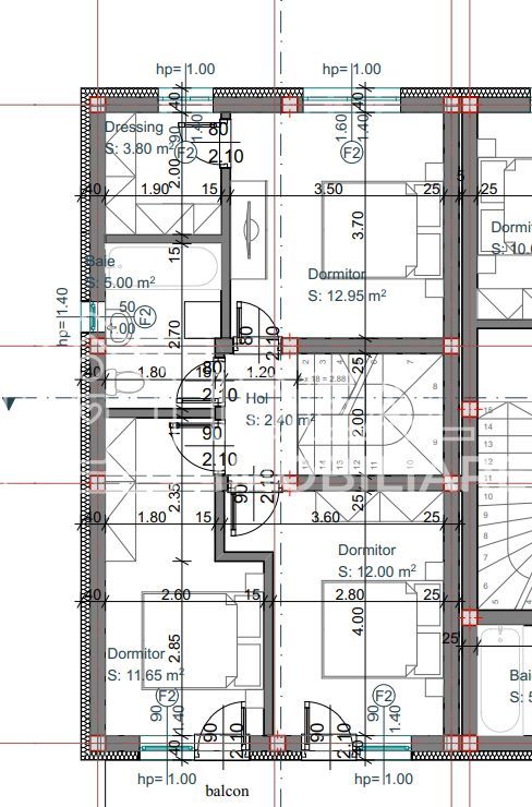 TRiplex cu 4 camere in Cartierul Arhitectilor, zona Lidl - Schiță 19