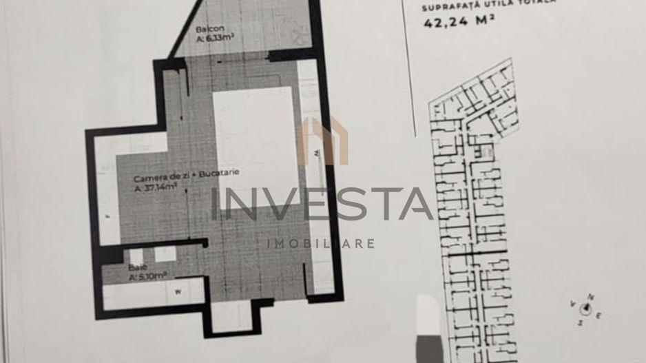 Oportunitate de investire! 42.24 pret 2600 euro mp! Cu cf august 2026! - Schiță 6