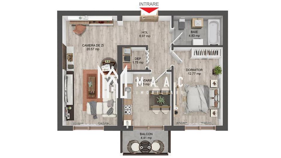 Comision 0 % | Apartament 2 camere | Parter | Balcon - Poză 4