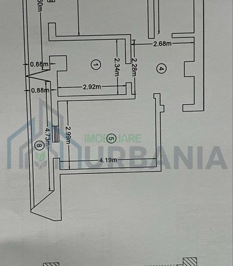 Apartament 2 camere, 3 balcoane, intabulat, vis-a-vis de Parcul Copou, loc de parcare subteran - Poză 8