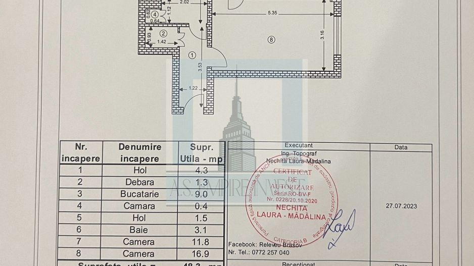 Apartament 2 camere mobilat/utilat - zona Astra - Poză 15