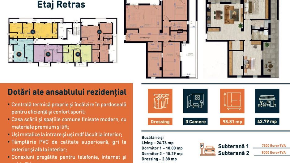 Ultimele apartamente disponibile, investitie sigura,  zona de top ! - Schiță 10