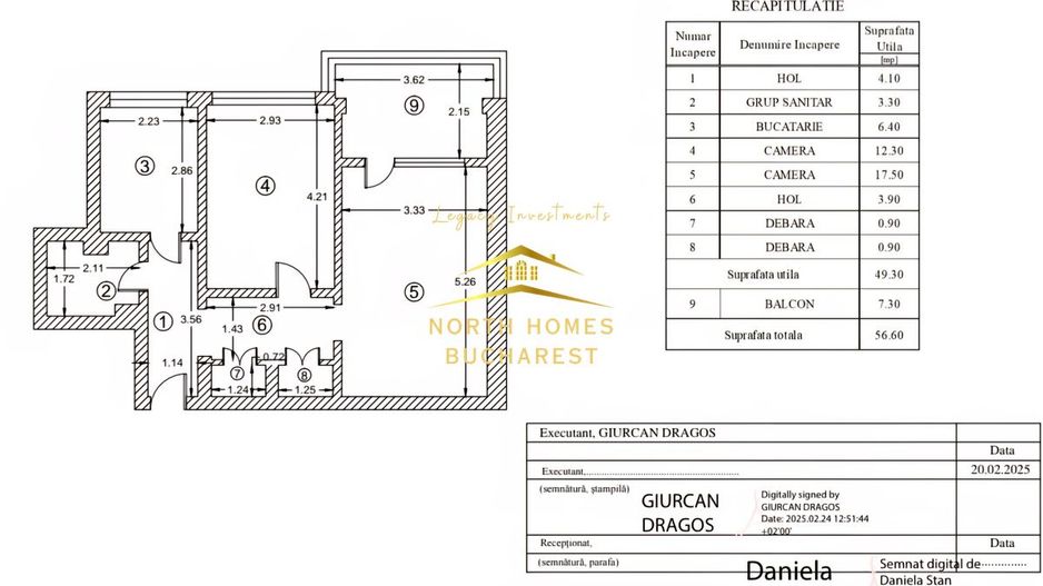 Apartament 2 camere de vanzare - Piata Victoriei - Poză 9