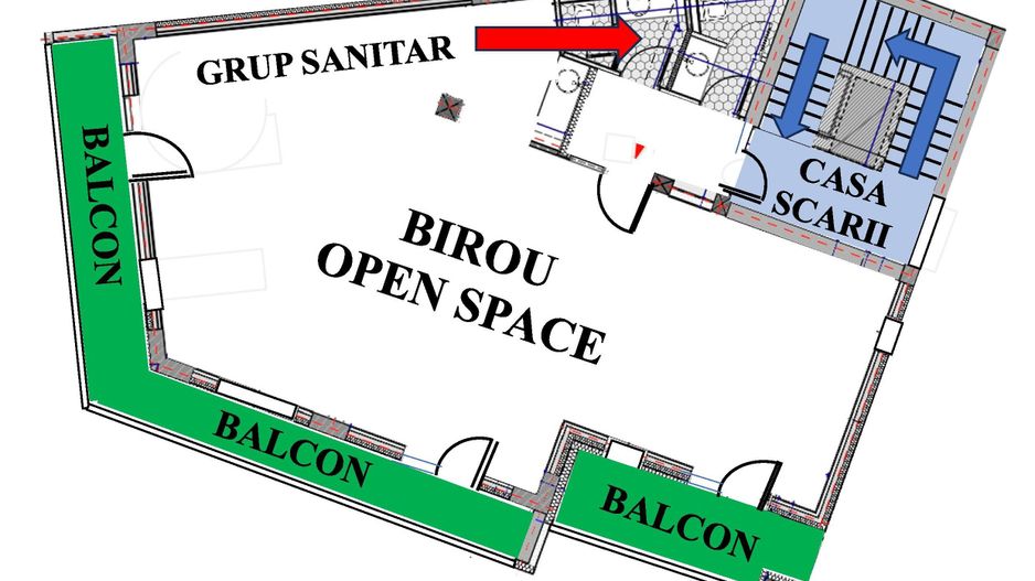 Birouri de inchiriat, cladire noua P+3 – Iosia, Oradea - Poză 8