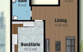 Studio de vanzare la Fomco, Green Rezidence, pe strada Livezeni. - Poză 11