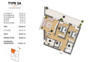 Tomis Plus - Celine Elegance - Vânzare apartament cu 3 camere, etaj 3. - Poză 2