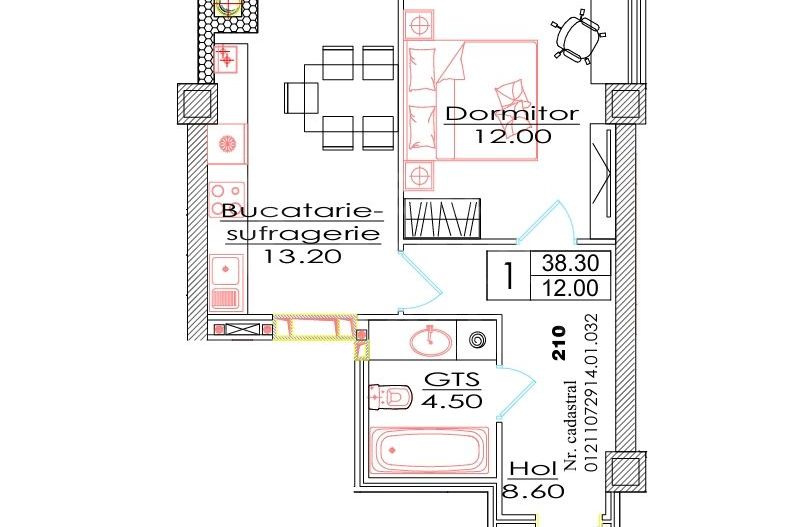Vânzare, apartament, 1 cameră, str. Ialoveni, Telecentru - Poză 3
