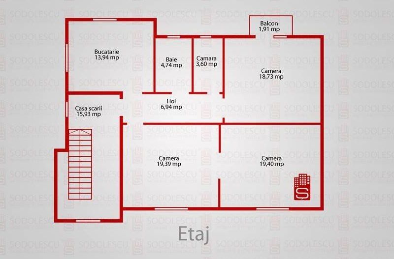 Casă / Vilă cu 8 camere de vânzare în zona Central - Poză 3