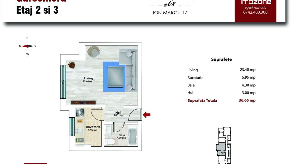 Garsoniera 37 mp utili, etaj 3/5, Drumul Taberei - Bd Timisoara Comision 0% - Poză 1