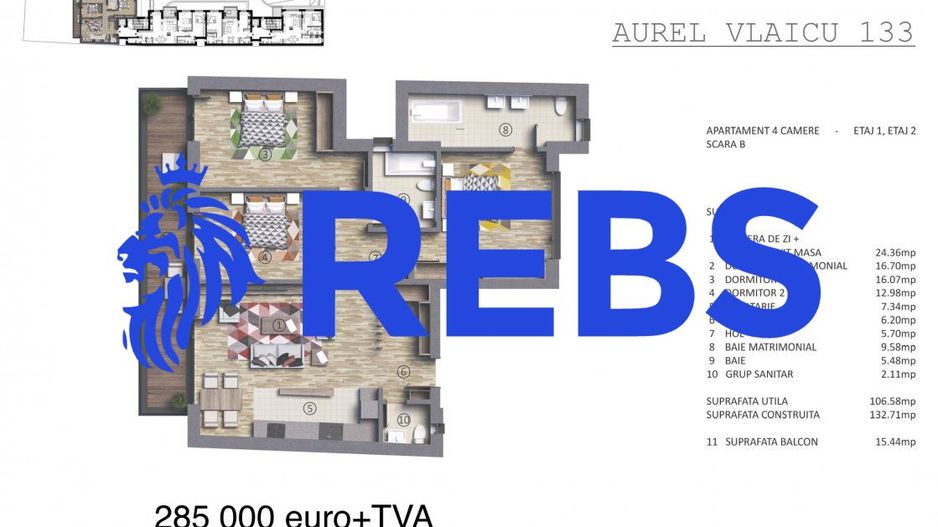 Apartament 4 camere Polona | Aurel Vlaicu  - Poză 9