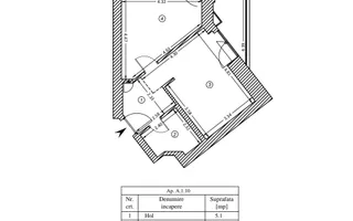 APARTAMENT PREMIUM 2 CAMERE | YACHT KID | 43MP | MOBILAT-UTILAT LUX | - Schiță 19