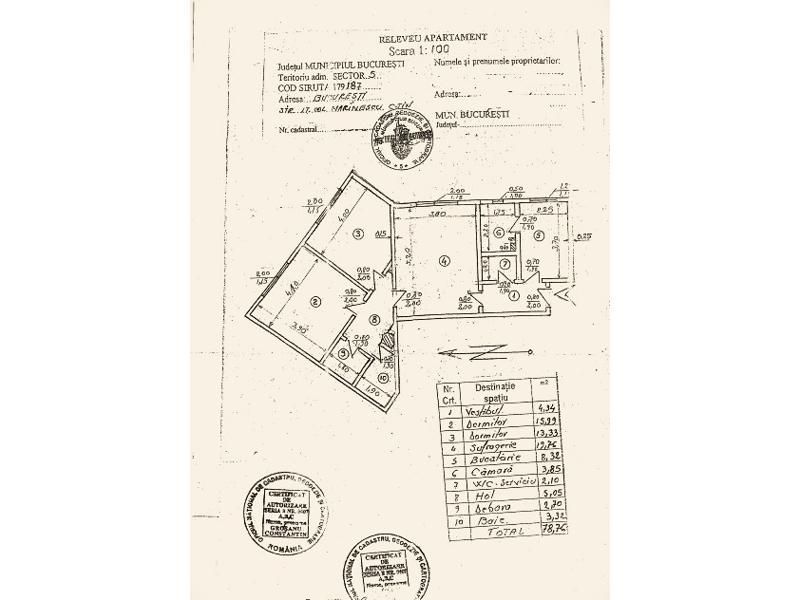 3 CAMERE  | ET. P\4 | 78.76MP | CENTRALA PROPRIE | DRUMUL SARII -13 SEPTEMBRIE - Poză 11