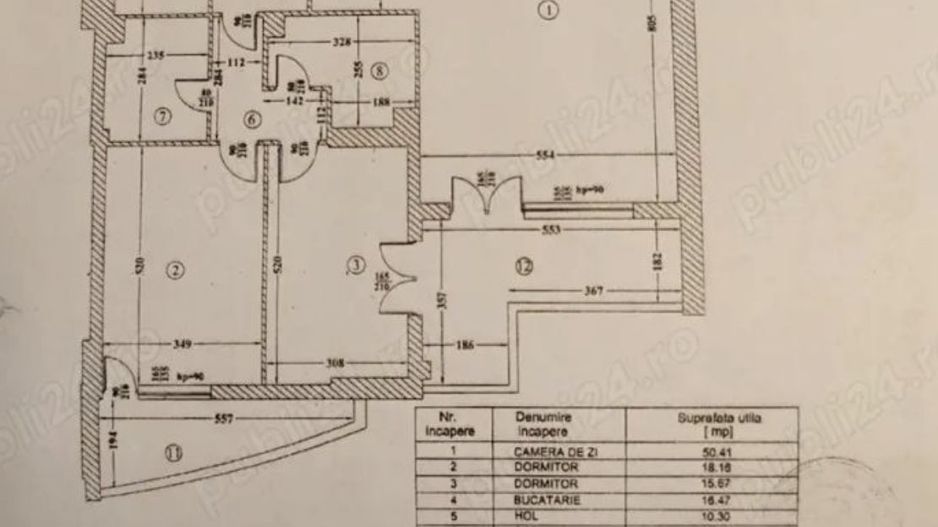 APARTAMENT 3 CAMERE | 184MP CONSTRUITI - 2.500EURO/MP | GROZAVESTI - Schiță 32