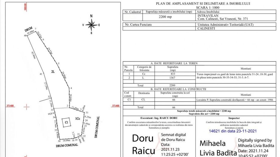 Teren intravilan 2.200 mp cu constructie existenta –Calinesti- Vranesti-Arges! - Poză 4