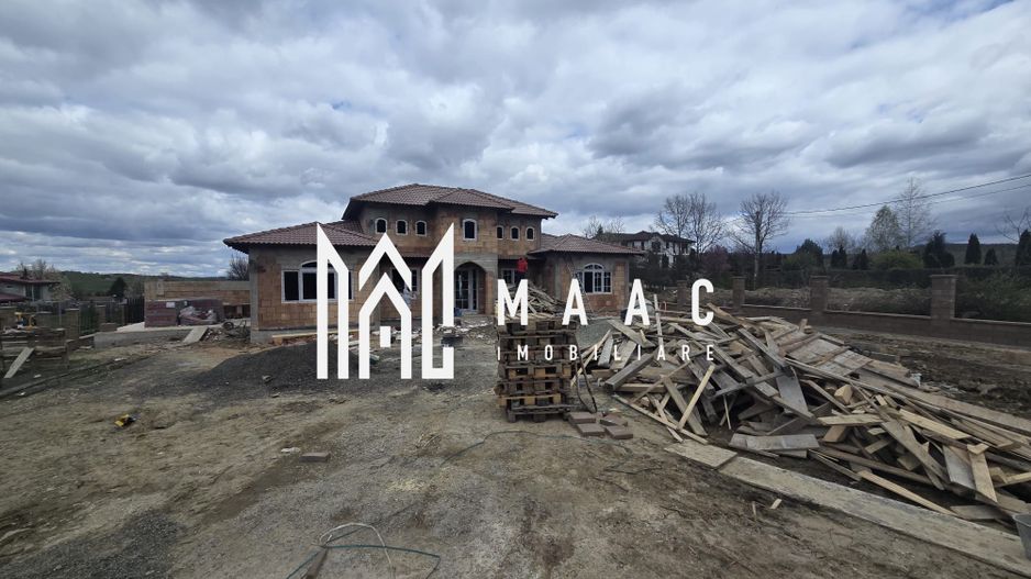 Casa stil mediteranian 4 dormitoare 800 mp teren Tocile Sibiu - Poză 2