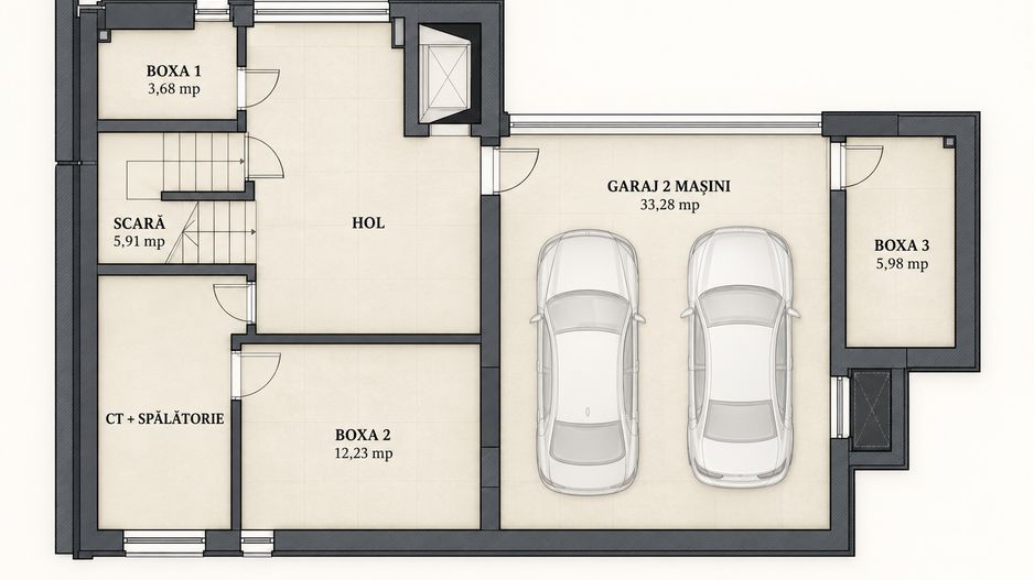 Apartament PREMIUM cu curte, terasă și lift cu acces direct în living - Poză 52