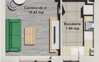 Apartament 1 Camera de vanzare - Poză 1