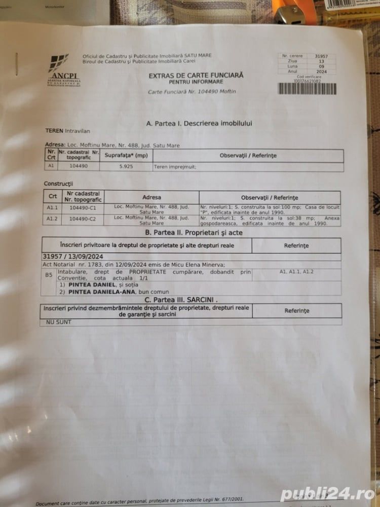 BRASADAS vinde casa in Moftinul Mare. - Poză 2