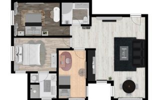 Apartament 4 camere, zona Kaufland -Mall - Schiță 7