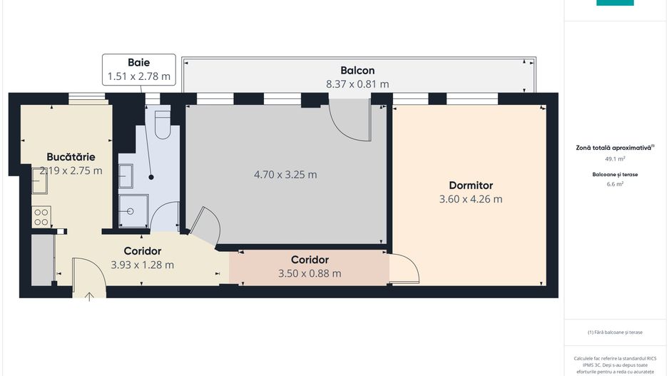 Apartament 2 camere, Dorobanți - Poză 9