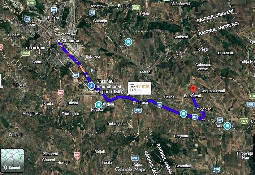Teren pentru construcții/prima linie – 17,5 ari, Botnăreștii Vechi, Raionul Anenii Noi - Poză 8