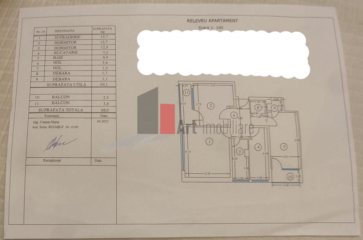 Vânzare apartament 3 camere Bd. Dimitrie Cantemir-Mărășești - Poză 1