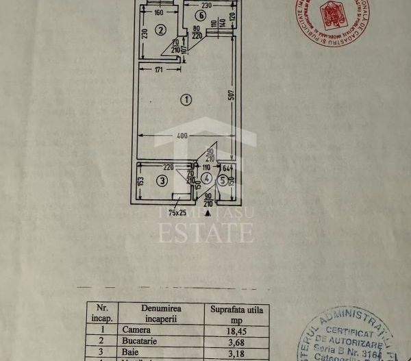 Garsonieră Mobilată & Utilată Complet – Bd. Timișoara nr. 37 - Schiță 8