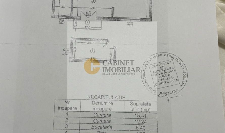 2 camere  | Bulevard Gh. Magheru - Romana | Decomandat | Balcon - Poză 8