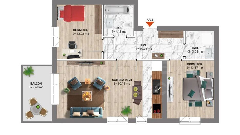 Vânzare, apartament, 3 camere, Greenfield Băneasa Residence, București - Poză 9