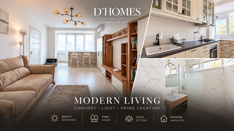 For Rent | Modern Apartment | Floreasca | Park View - Poză 1