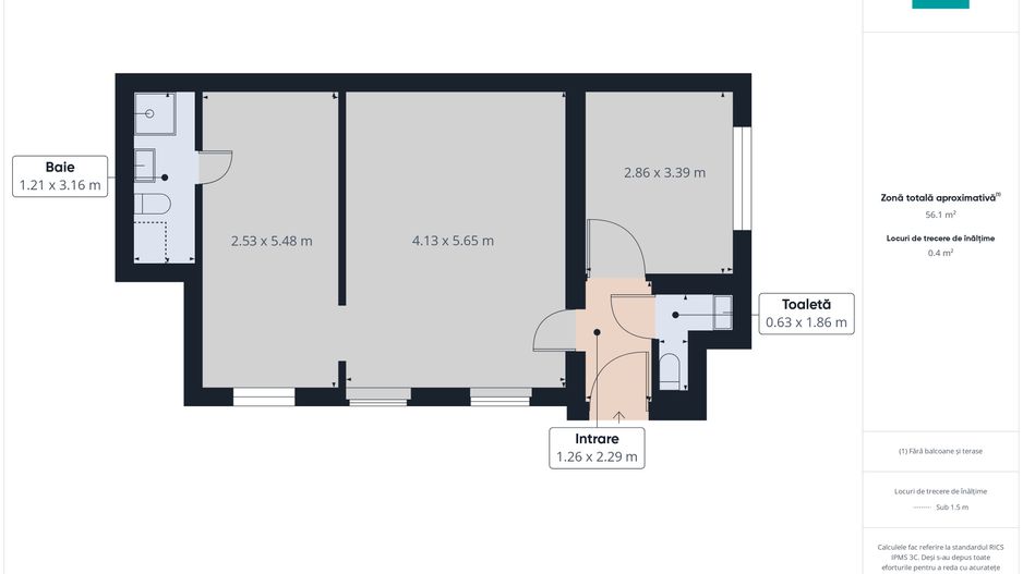 Apartament 2 camere Central - Poză 9