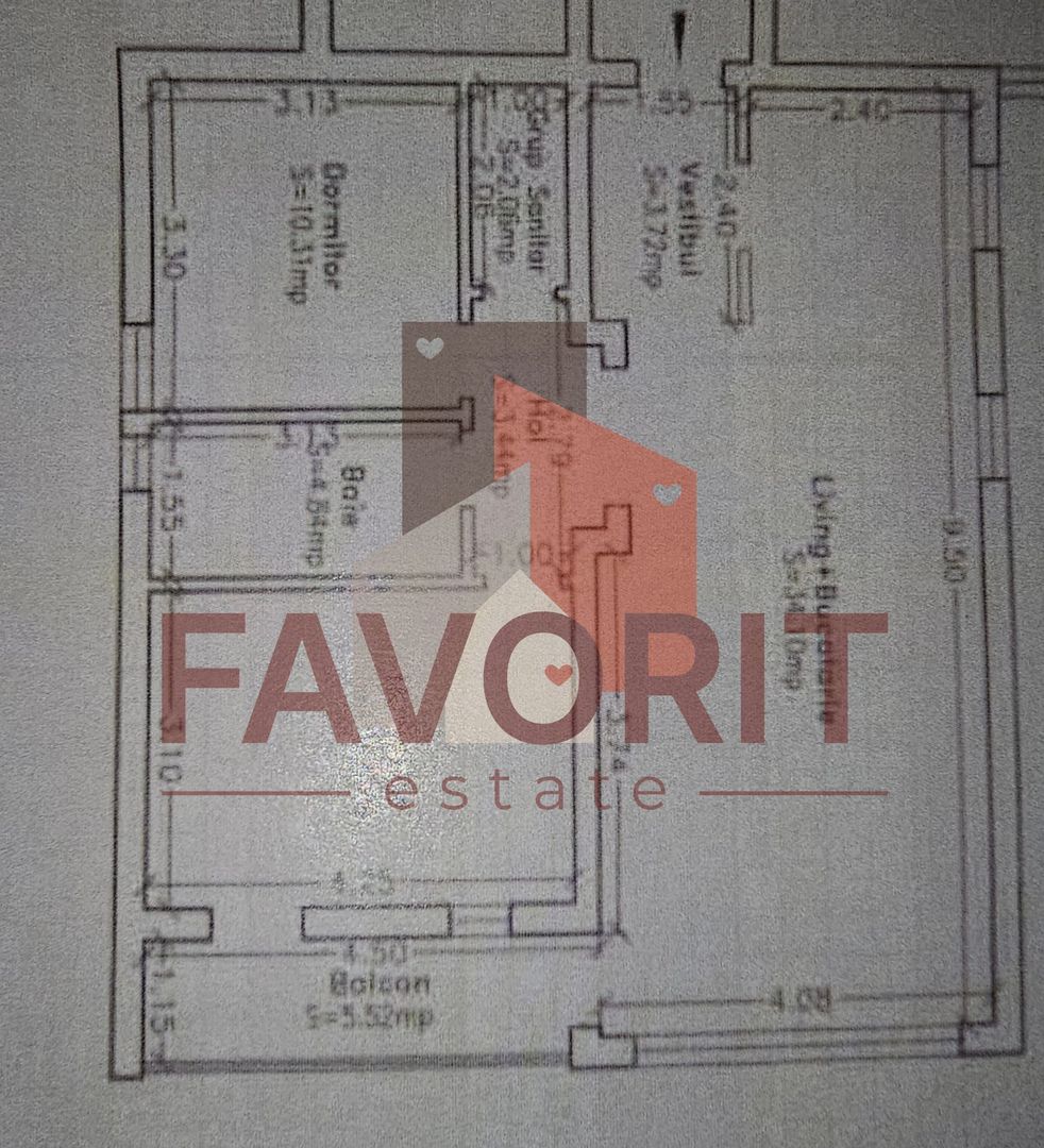 Spatios. Mobilat si utilat. Model cu 2 bai. - Schiță 17